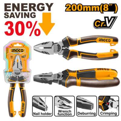 انبر دست 8 اینچ صنعتی حرفه ای اینکو مدل HHCP28200