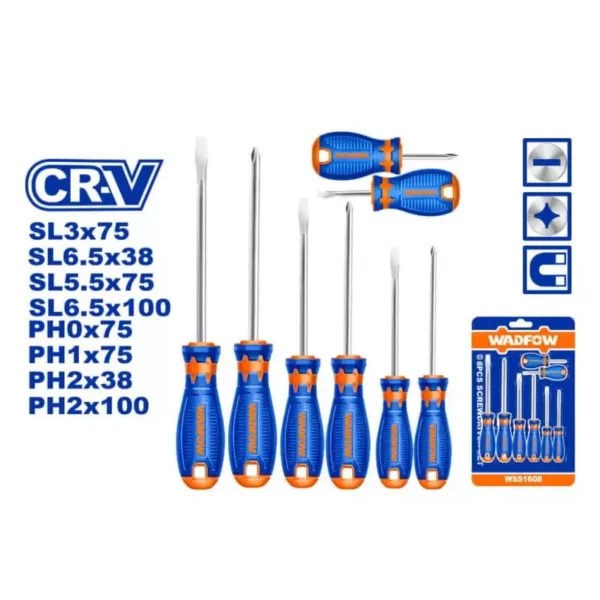 ست پیچ گوشتی 8 عددی وادفو مدل WSS1408 - تصویر 2