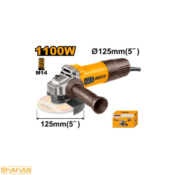 مینی فرز 1100 وات اینکو مدل AG110028 - تصویر 3