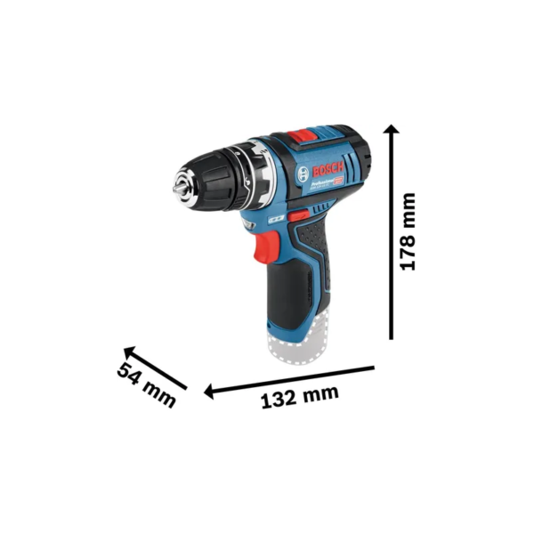 دریل پیچ گوشتی شارژی 12 ولت بوش مدل GSR12V-15FC - تصویر 8