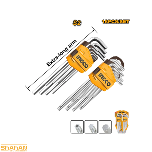 ست آلن 18 عددی بلند اینکو مدل HHKSET0181