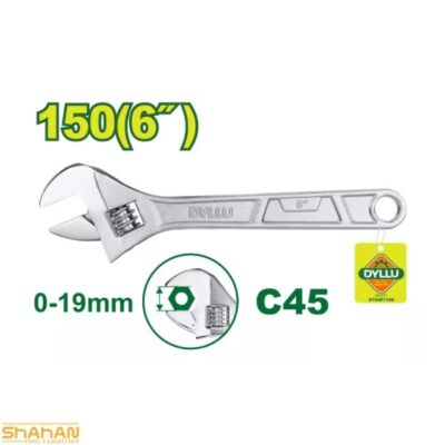 آچار فرانسه 6 اینچ دایلو مدل DTAW1106