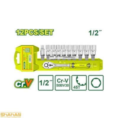 ست بکس 1/2 اینچ 12 عددی دایلو مدل DTST2212
