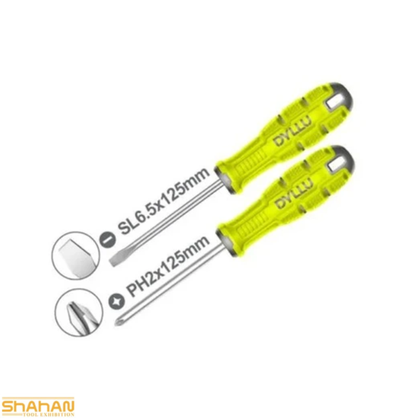 ست 2 عددی پیچ گوشتی 125 میلی متر دایلو مدل DTSSA402 - تصویر 2