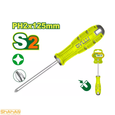 پیچ‌گوشتی چهارسو مغناطیسی دایلو مدل DTSDB225