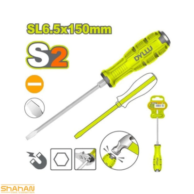 پیچ‌گوشتی تخت مغناطیسی ضربه خور دایلو مدل DTQJ1266