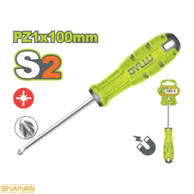 پیچ‌گوشتی چهارسو مغناطیسی دایلو مدل DTSDC214