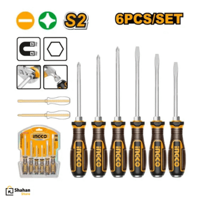 خرید ست پیچ گوشتی 6 عددی ضربه خور برند اینکو مدل HGTST0608