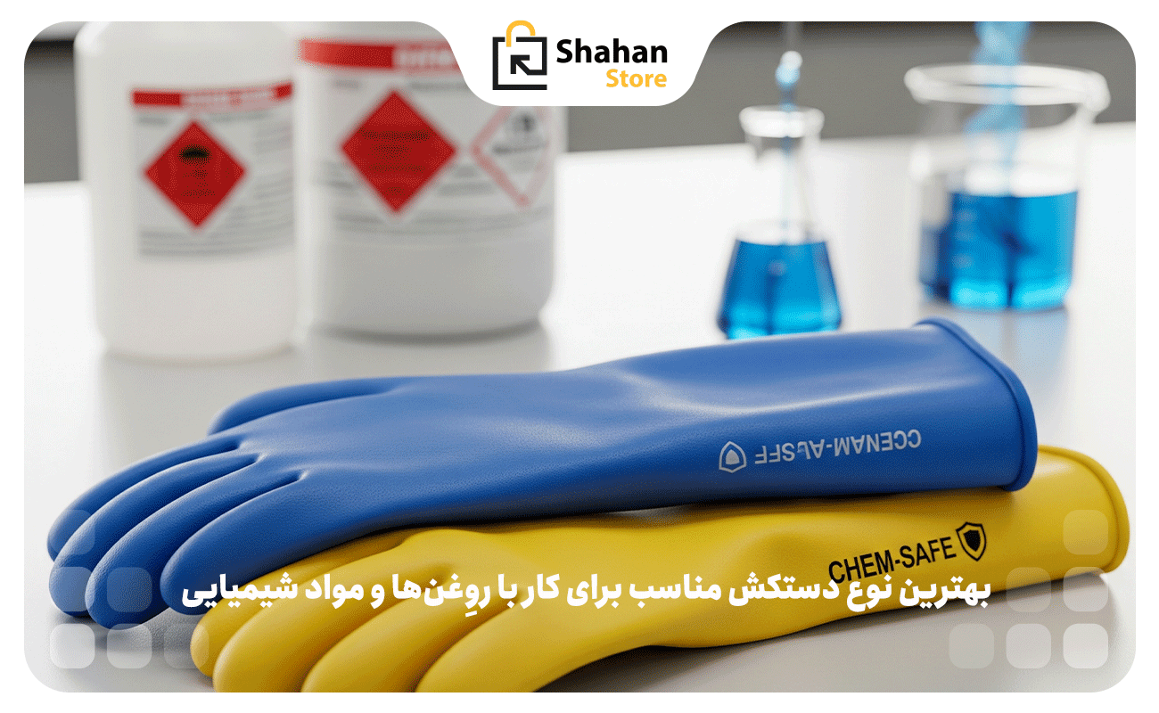 بهترین نوع دستکش مناسب برای کار با روِغن‌ها و مواد شیمیایی