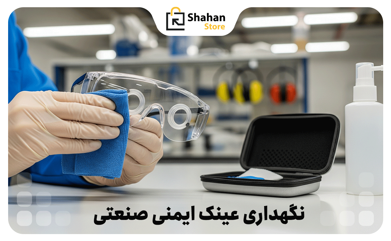 نگهداری عینک ایمنی صنعتی