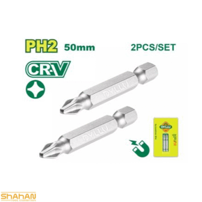 خرید ست 2 عددی سر پیچ گوشتی PH2 چهارسو 50 میلی متر دایلو مدل DTSV2K12