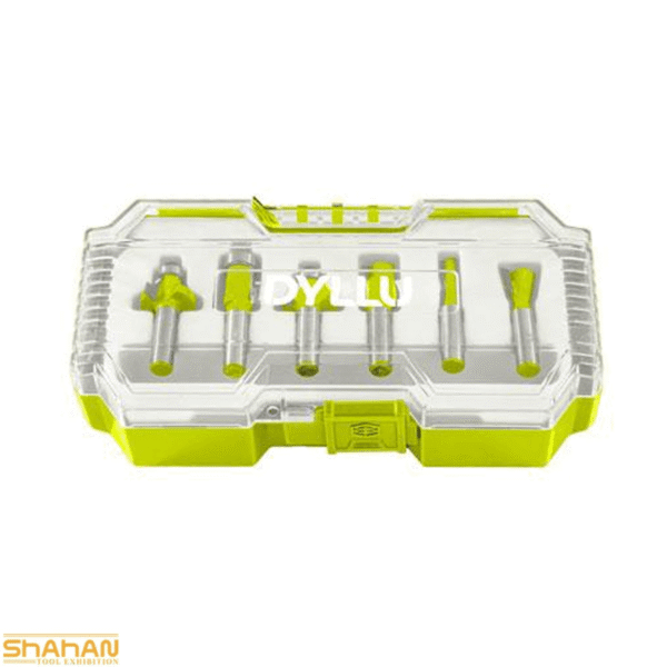 ست 6 عددی تیغ اور فرز نجاری شفت 8 میلی متر دایلو مدل DTRKSR0108 - تصویر 2