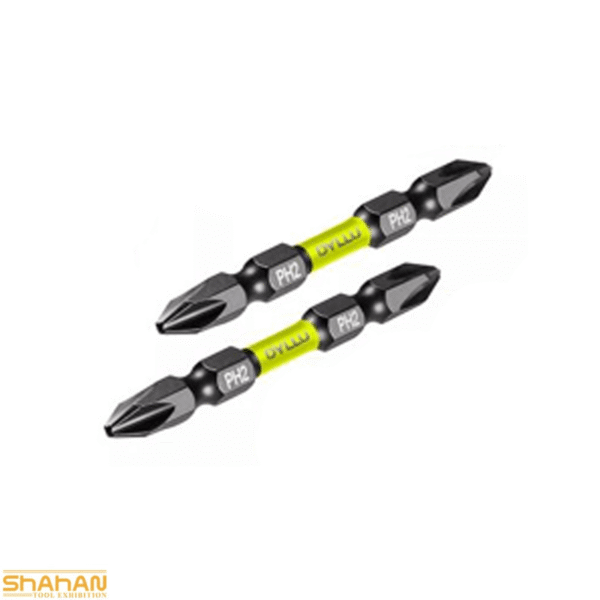 ست 2 عددی سر پیچ گوشتی دو سر PH2 چهارسو 65 میلی متر S2 دایلو مدل DTSV3K62 - تصویر 2
