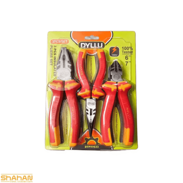 مجموعه 3 عددی انبردست عایق‌دار دایلو مدل DTPS0633 - تصویر 3