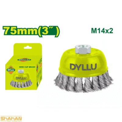 خرید برس کاسه ای بافته 75 میلی متر دایلو مدل DTCE2401
