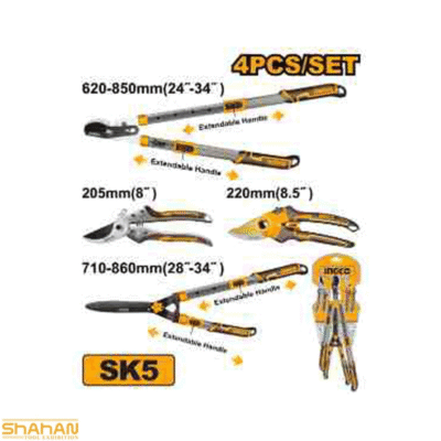 خرید ست 4 عددی قیچی باغبانی اینکو مدل HLT93401