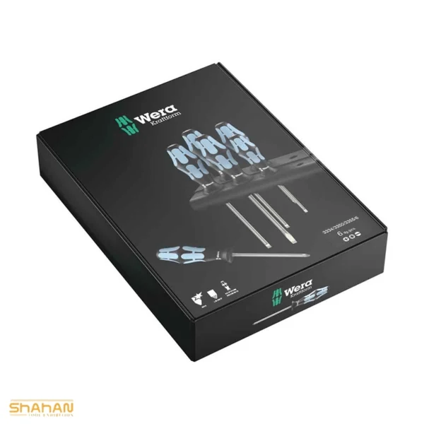 ست پیچ گوشتی 6 عددی ورا مدل Wera 334/6-3350/3355/6 Rack | کد 05032063001 - تصویر 2