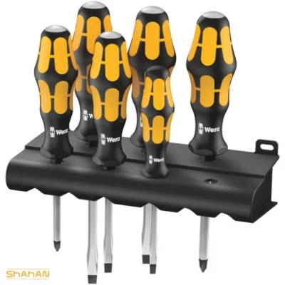ست پیچ گوشتی 6 عددی ضربه خور ورا مدل Wera 932/6 Rack | کد 05018292001